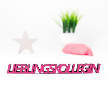 3D-Schriftzug Lieblingskollegin
