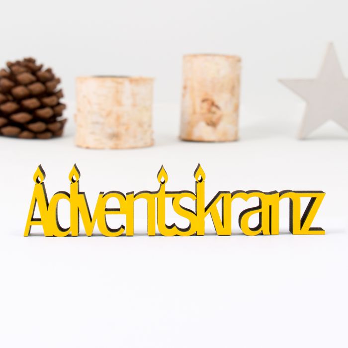 Dekoschriftzug Adventskranz main product photo