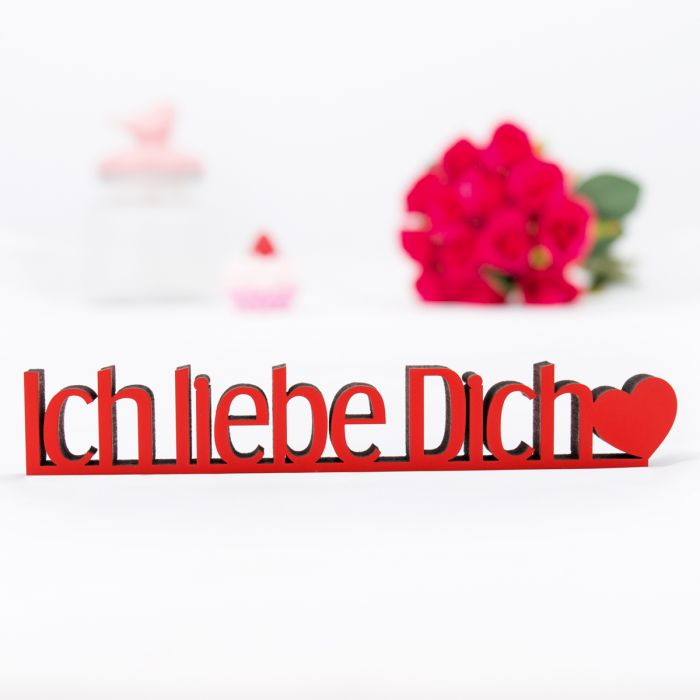 Dekoschriftzug Ich liebe dich main product photo