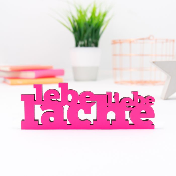 Dekoschriftzug lebe liebe lache main product photo