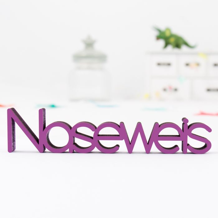 Dekoschriftzug Naseweis main product photo