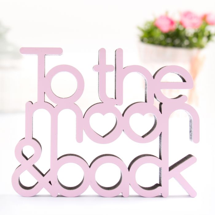 Dekoschriftzug To the moon & back main product photo