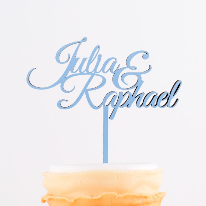 Cake Topper mit Euren Namen main product photo