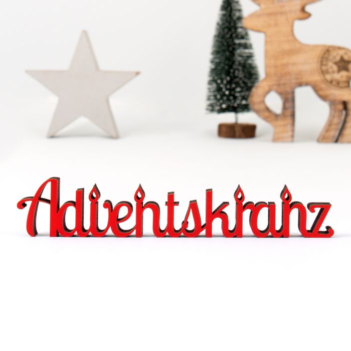 Dekoschriftzug Adventskranz main product photo