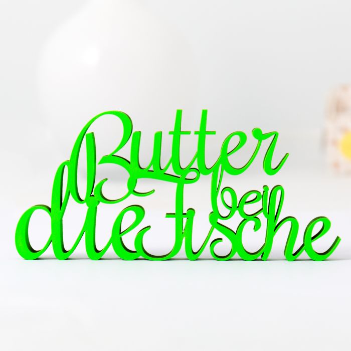 Dekoschriftzug Butter bei die Fische main product photo