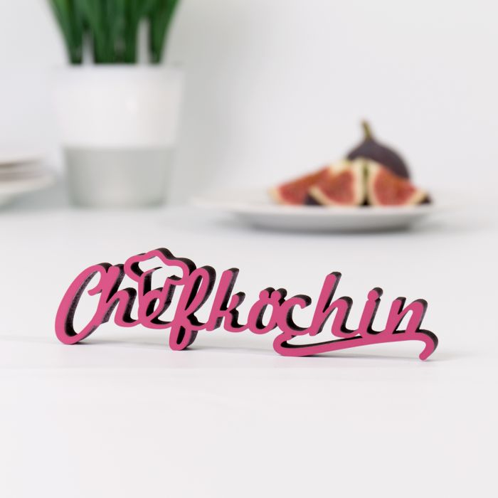 Dekoschriftzug Chefköchin main product photo