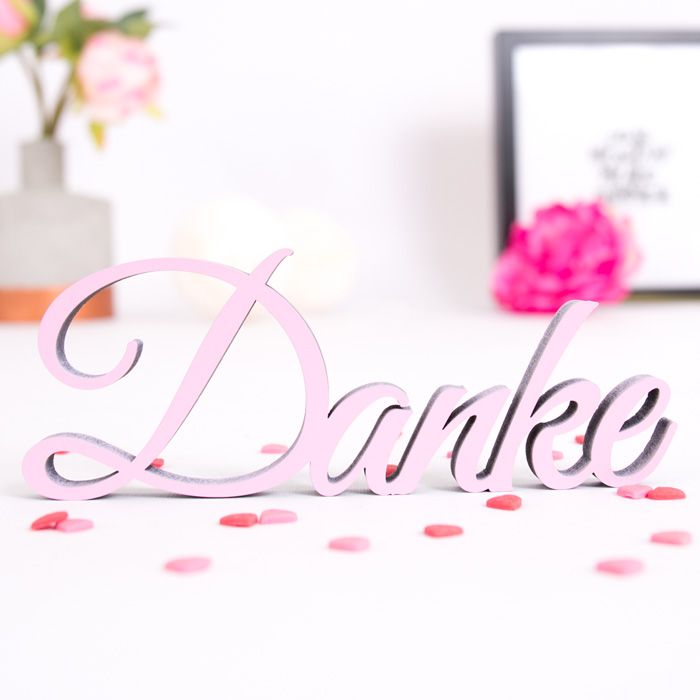 Dekoschriftzug Danke main product photo