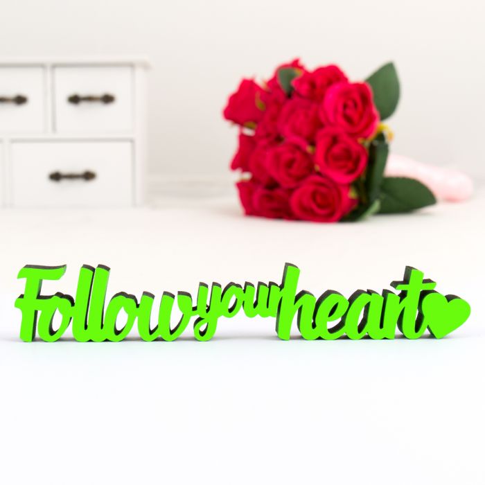 Dekoschriftzug Follow your heart main product photo