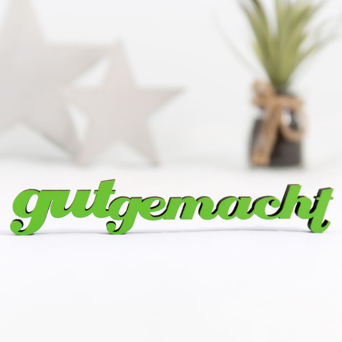Dekoschriftzug gut gemacht main product photo
