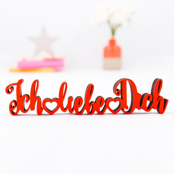 Dekoschriftzug Ich liebe dich main product photo
