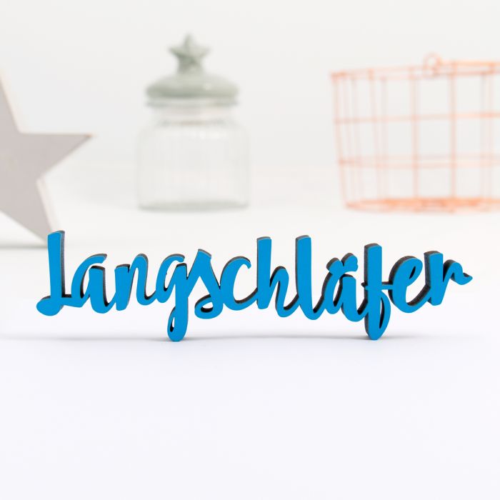 Dekoschriftzug Langschläfer main product photo