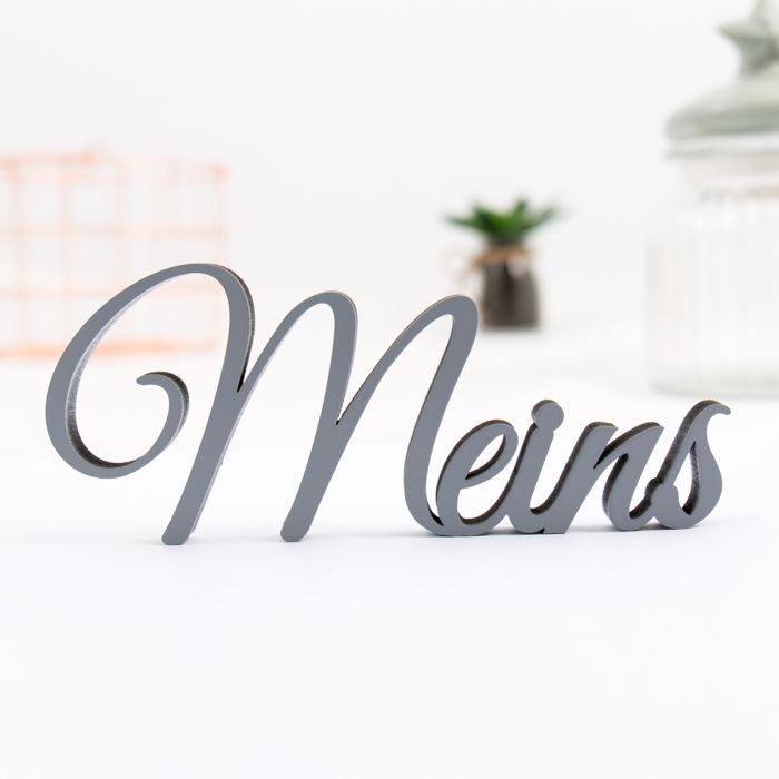 Dekoschriftzug Meins main product photo