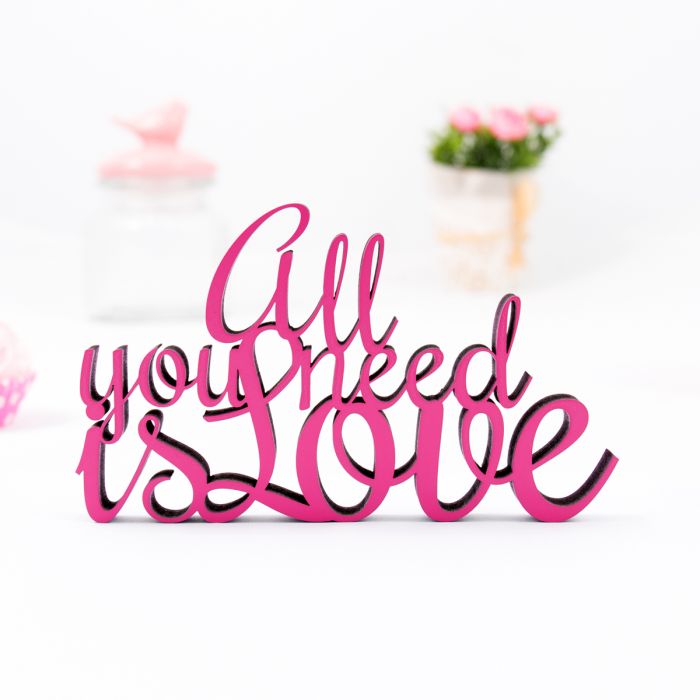 Dekoschriftzug All you need is love main product photo