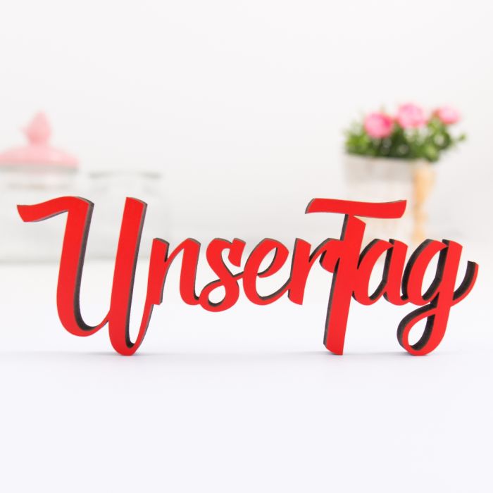 Dekoschriftzug Unser Tag main product photo