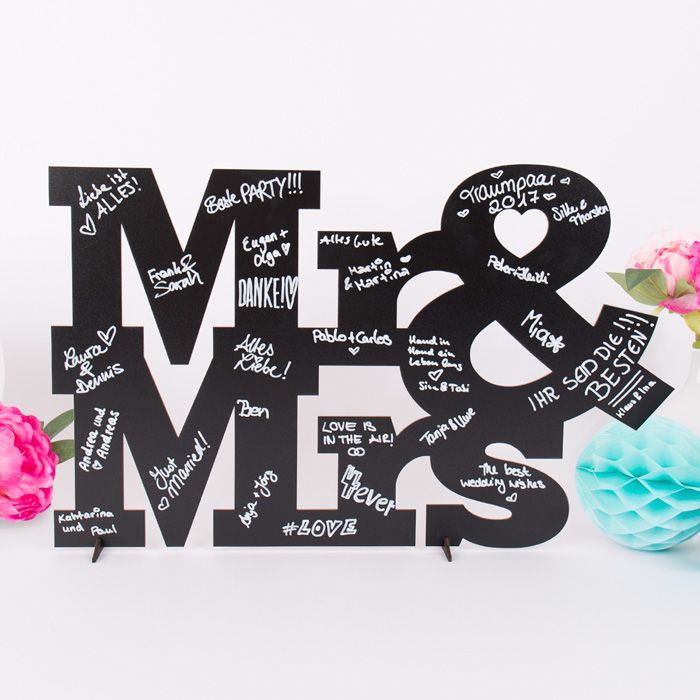 Mr und Mrs Gästebuch main product photo