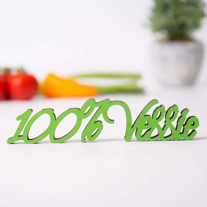 Dekoschriftzug 100%-Veggie main product photo