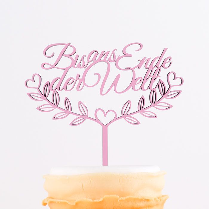 Cake Topper Bis ans Ende der Welt main product photo