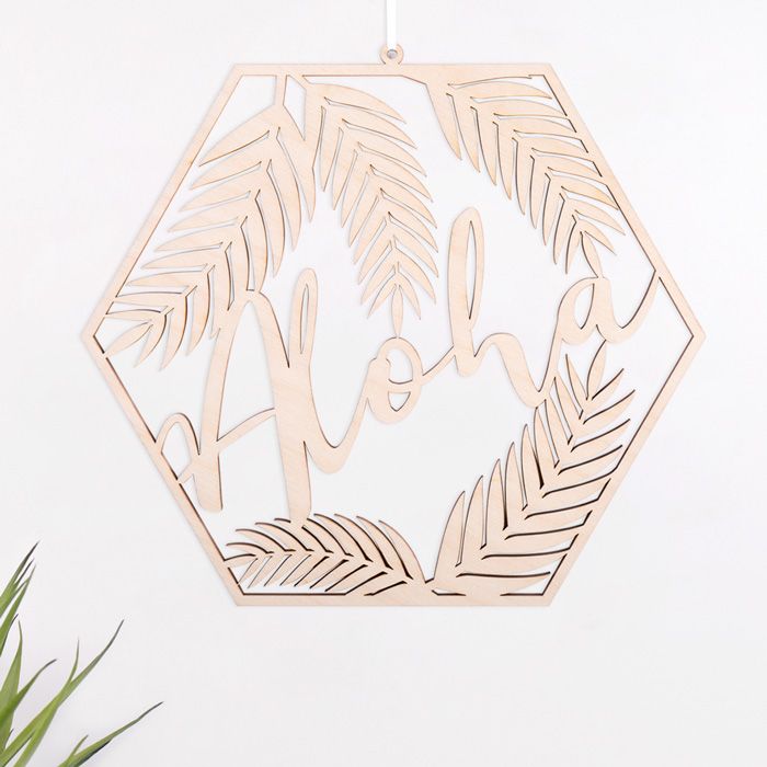 Holzschild Aloha main product photo